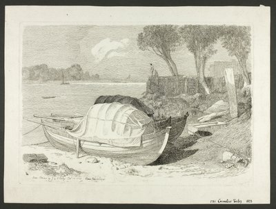 Barcos Escorados de Cornelius Varley