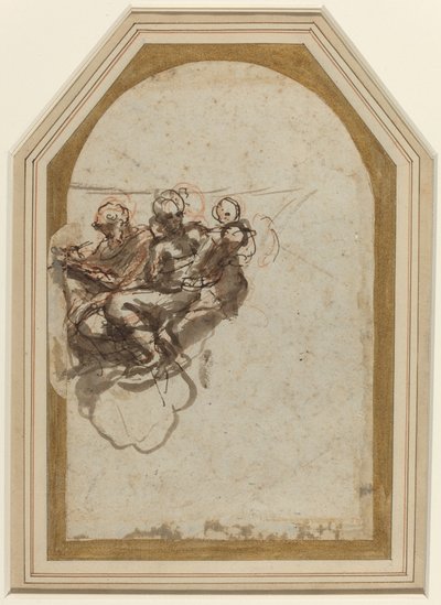 São Mateus e São Jerônimo [verso] de Correggio