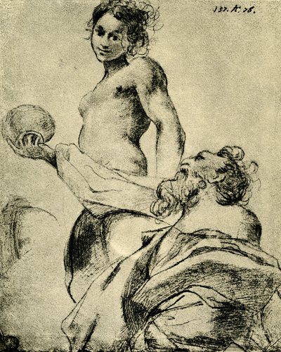 Estude para um grupo de Antonio da Correggio