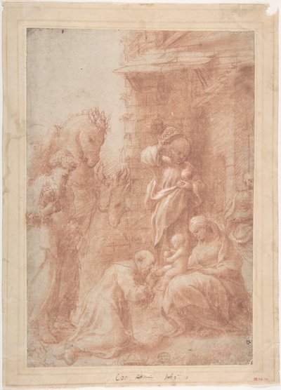 A Adoração dos Magos, c. 1517. de Correggio