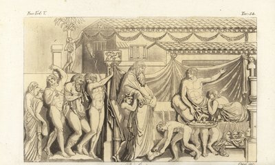 Cena de Petroniuss Satyricon de Corsi Corsi