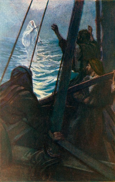 Jesus andando na água de Corwin Knapp Linson