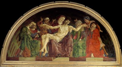 La pieta Detrempe sur bois de Cosimo Tura (Cosimo Tura) (Cosme de Cosimo Tura