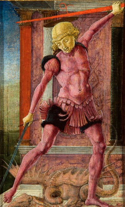 São Jorge, ca 1462. de Cosimo Tura