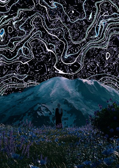 Sonho da Montanha Cósmica de CosmoZach