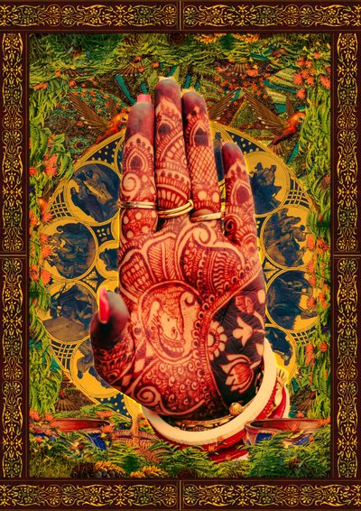 Mão decorada com mehndi de CosmoZach