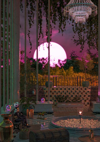 Santuário da Lua Rosa de CosmoZach