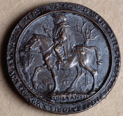 Mehmet II, o Conquistador (medalha de bronze de Costanzo da Ferrara