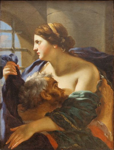 Caridade romana por Mellin Louvre RF 1985-81 n01 de Coyau