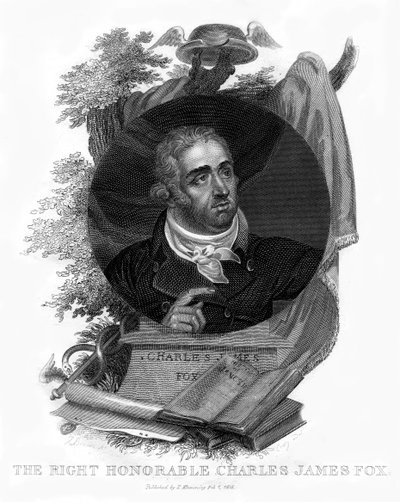 Charles James Fox, político britânico do whig, 1815. de Craig