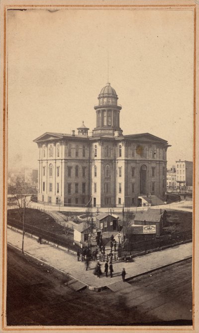 Academia de Música, Chicago, década de 1860 (foto) de Crater