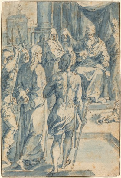 Cristo diante de Caifás de Crispen van den Broecke