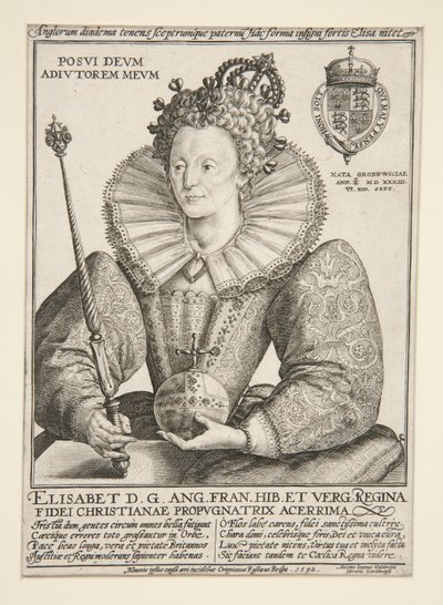 Elizabeth, Rainha da Inglaterra de Crispijn de Passe the Elder