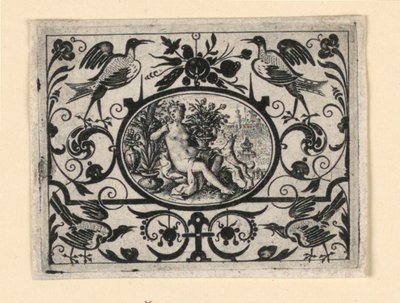 Olfato, Prato de Quinque sensum typi in usum aurifabroru exarati (Imagens dos cinco sentidos gravadas em benefício do ourives) de Crispijn de Passe the Elder