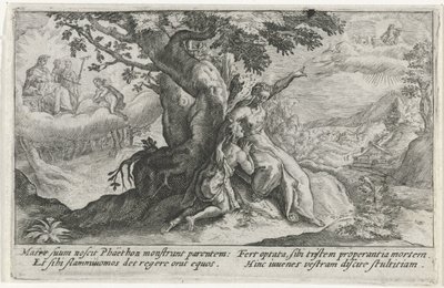Climene e Faetonte Metamorfosen van Ovidius (título da série) de Crispijn van de Passe (I)