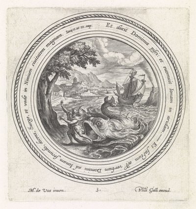 O peixe cospe Jonas em terra
História de Jonas (título da série) de Crispijn van de Passe (I)