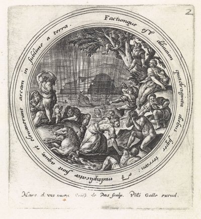 o dilúvio História de Noé (título da série) de Crispijn van de Passe (I)
