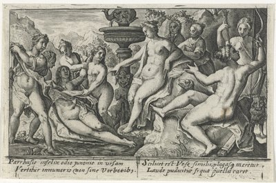 Diana e Callisto
Metamorfoses por Ovid (título da série) de Crispijn van de Passe (I)