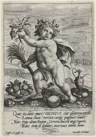 Génio
A essência da existência humana (título da série) de Crispijn van de Passe (I)