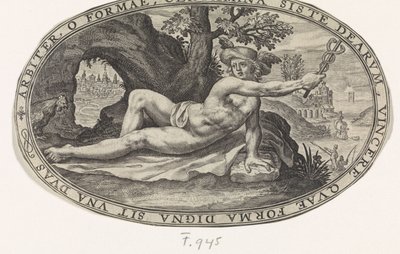 Mercúrio
Deuses e deusas envolvidas no julgamento de Paris (título da série) de Crispijn van de Passe (I)