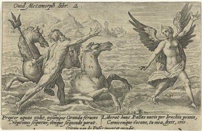 Netuno alcança Coronis Metamorfoses de Ovídio (título da série) de Crispijn van de Passe (I)
