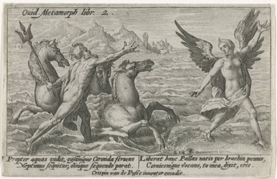 Netuno alcança Coronis Metamorfoses de Ovídio (título da série) de Crispijn van de Passe (I)