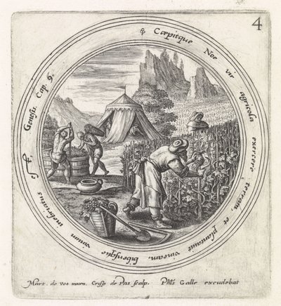 Noah Planta um Vinhedo História de Noé (título da série) de Crispijn van de Passe (I)