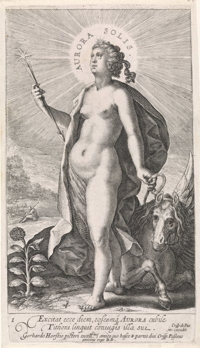 Manhã Aurora Solis (título no objeto) As Quatro Horas do Dia (título da série) de Crispijn van de Passe (I)