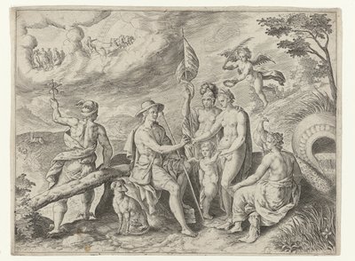 Julgamento de Paris
Metamorfoses por Ovid (título da série) de Crispijn van de Passe (I)