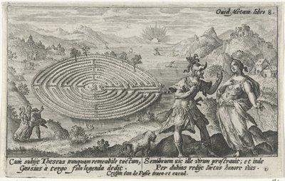 Theseus e Ariadne
Metamorfoses por Ovid (título da série) de Crispijn van de Passe (I)
