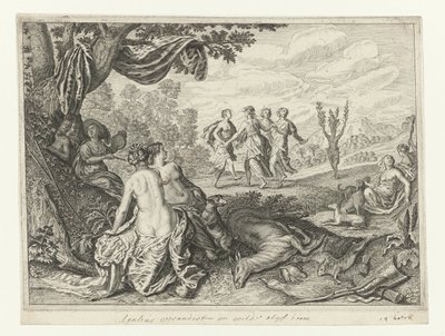 Pastor apuliano transformado em oliveira
Metamorfoses por Ovid (título da série) de Crispijn van de Passe (II) (workshop of)