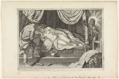 Apolo e Mercúrio visitam Chione Metamorfosen van Ovidius (título da série) de Crispijn van de Passe (II)