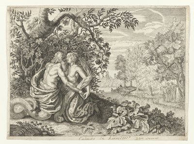 Harmonia em Cadmus Metamorfosen van Ovidius (título da série) de Crispijn van de Passe (II)