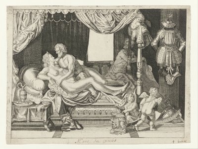 Marte em Vênus Metamorfosen van Ovidius (título da série) de Crispijn van de Passe (II)