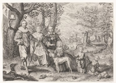 Retrato de Guy Michel Lejay e a sua família de Crispijn van de Passe (II)