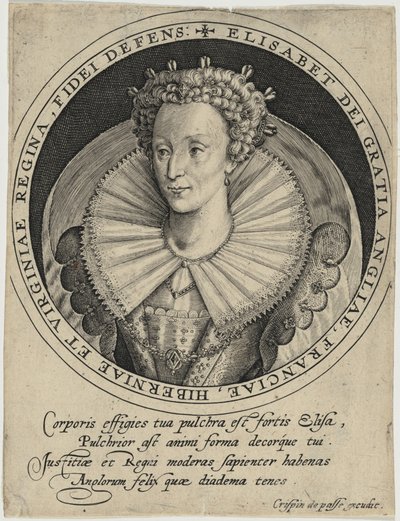Isabel, rainha de Inglaterra de Crispijn van de Passe I