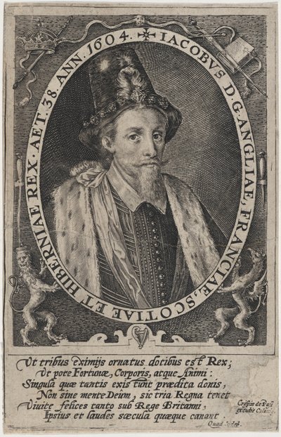 Jaime I, rei de Inglaterra de Crispijn van de Passe I