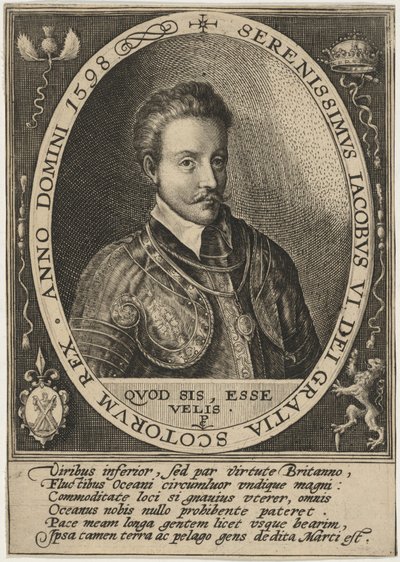 Jaime I, como rei da Escócia de Crispijn van de Passe I