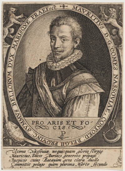 Maurício de Nassau, príncipe de Orange de Crispijn van de Passe I