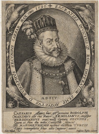 Rodolfo II, imperador romano de Crispijn van de Passe I