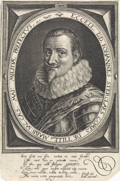 Retrato de Johann Tserclaes, Conde de Tilly de Crispijn van de Passe the Elder