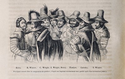 Conspiração da Pólvora (gravura) de Crispin I de (after) Passe