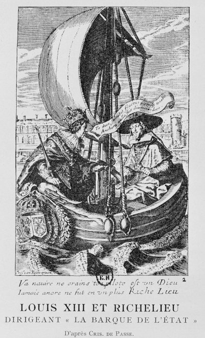 Luís XIII e Richelieu de Crispin I de (after) Passe