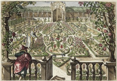 Jardim da Primavera, de &39;Hortus Floridus&39;, publicado em 1614-15 (ver também 172301) de Crispin  Passe