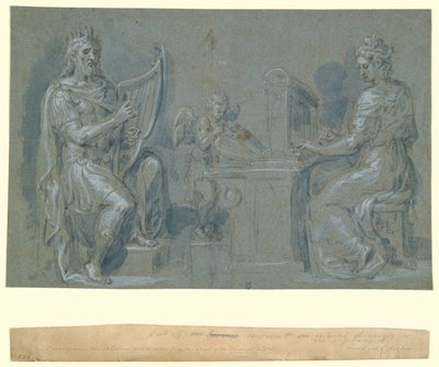 David e Santa Cecília de Crispin van den Broeck