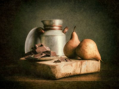 Pêras rústicas e chocolate de Cristiano Giani