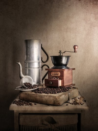 Natureza morta com café vintage de Cristiano Giani