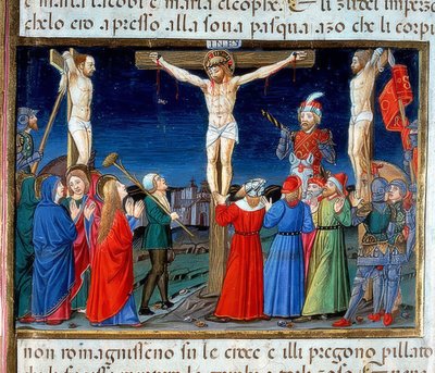 Cristo na cruz (c.121r). 1476 de Cristoforo De Predis