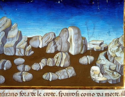 O fim do mundo: um terremoto destruirá o mundo (c.148v). 1476 de Cristoforo De Predis