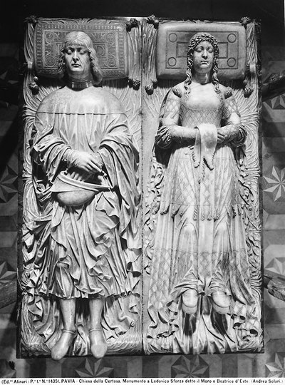 Comprimido funerário de Ludovico Sforza e Beatrice d